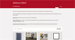 Desktop Screenshot of abstractcritical.com